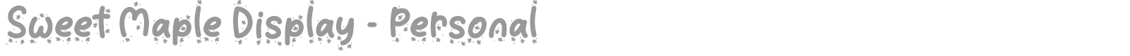 Sweet Maple font preview